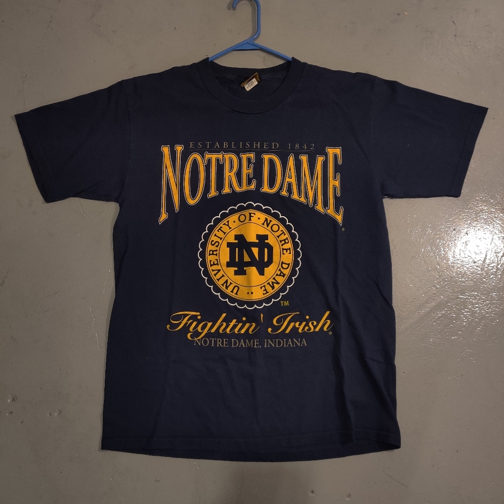 Vintage Notre Dame Nutmeg T-shirt / size L